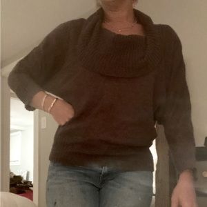 gray cowl neck sweater S/M